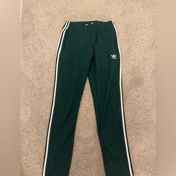 adidas Other - Adidas Dark Green Pants with White Accents